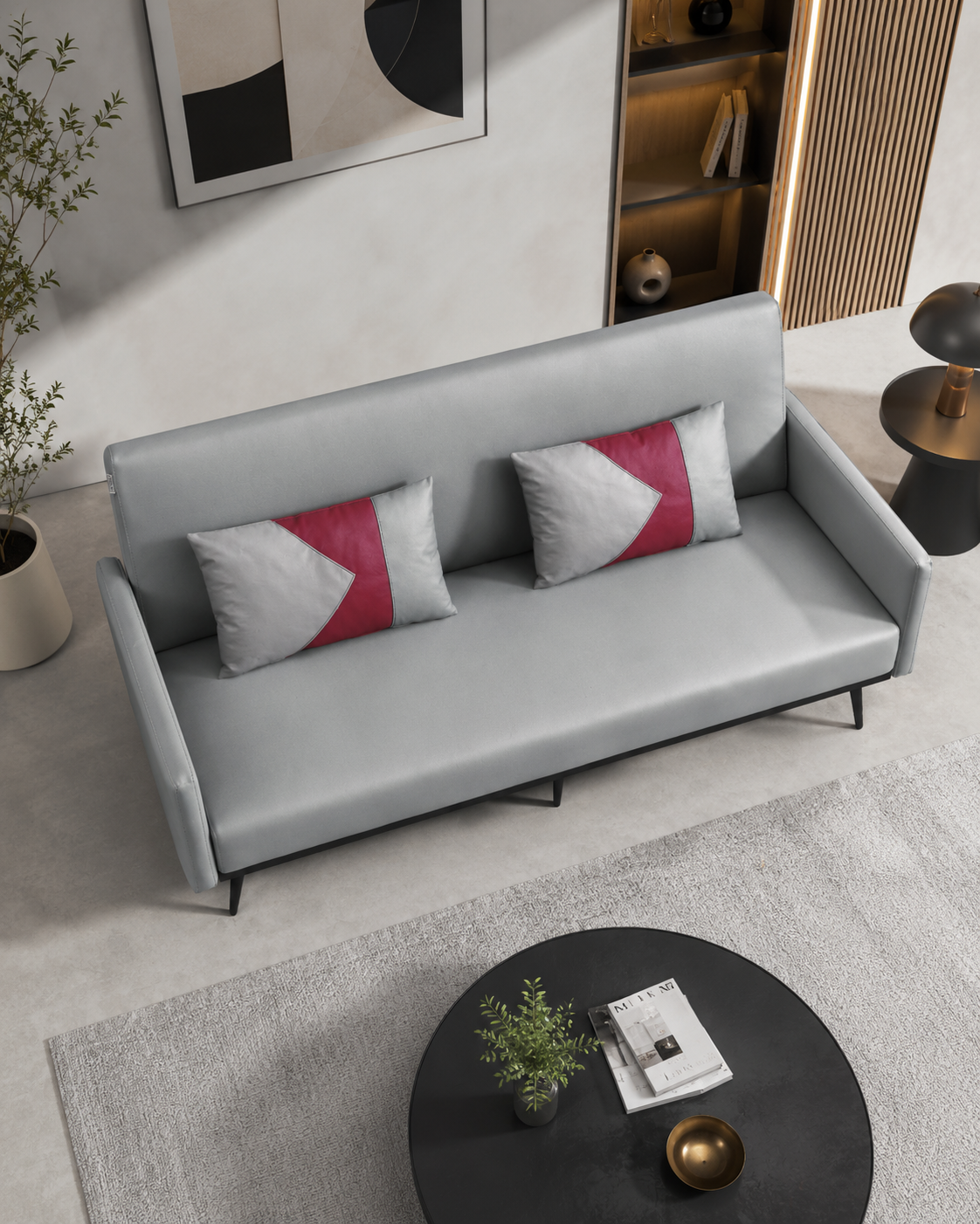 Casmere Leathaire Sofa Bed