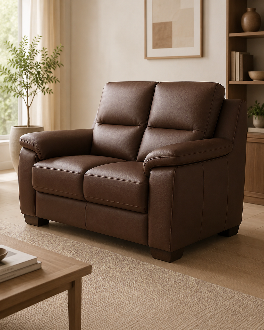 Somerby Faux Leather Sofa