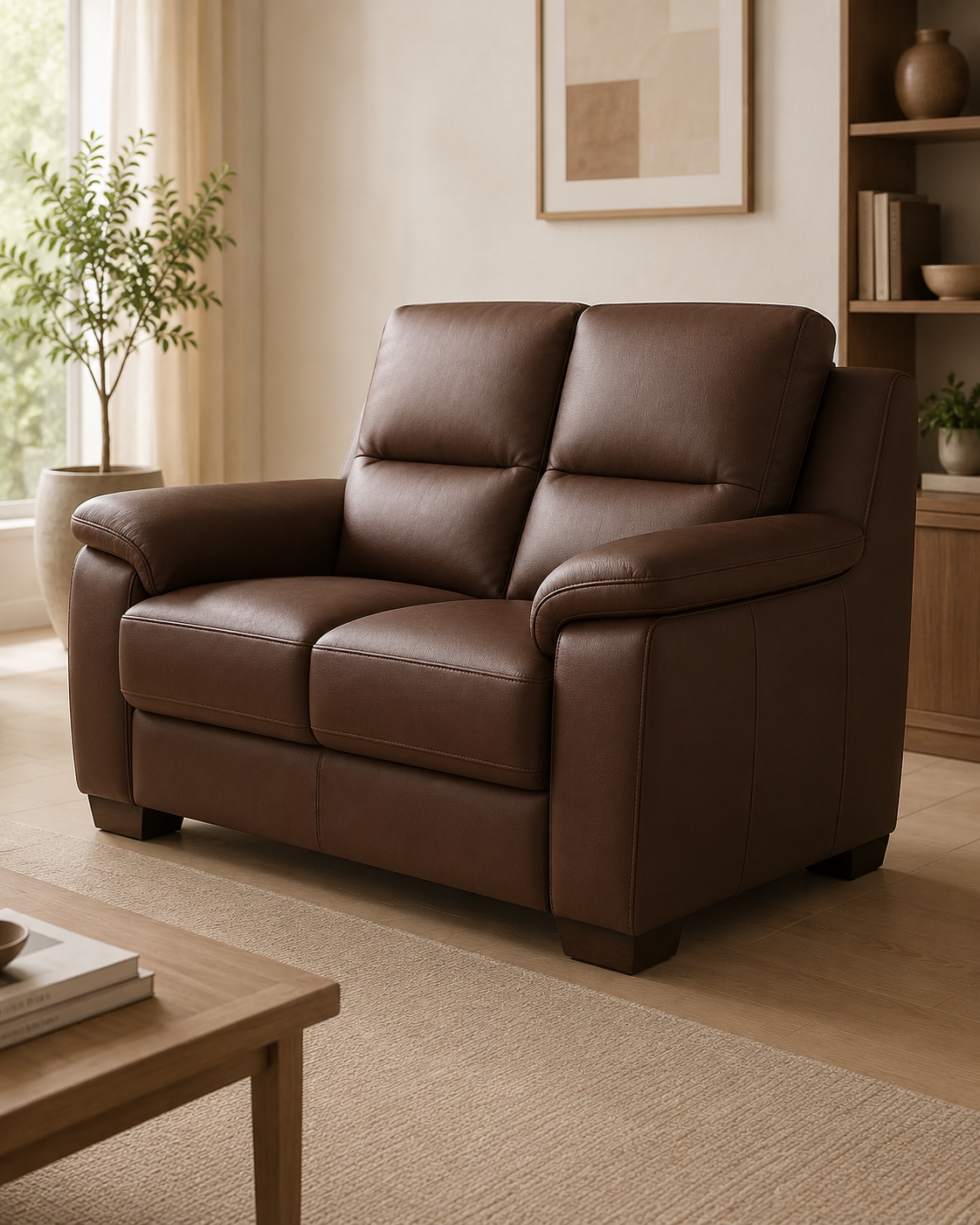 Somerby Faux Leather Sofa