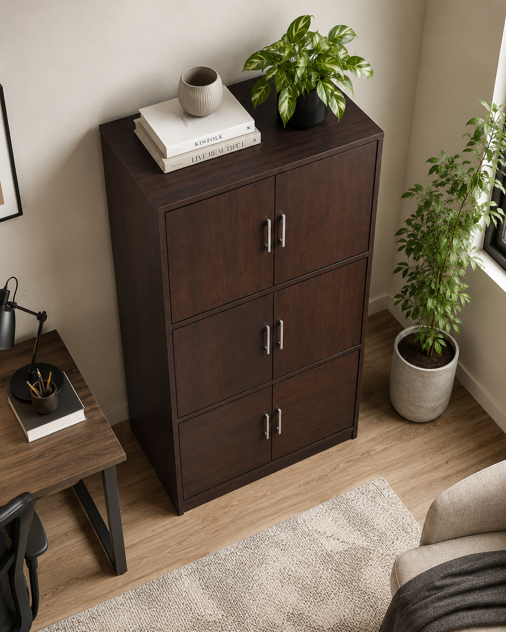 Ren Walnut Storage Cabinet