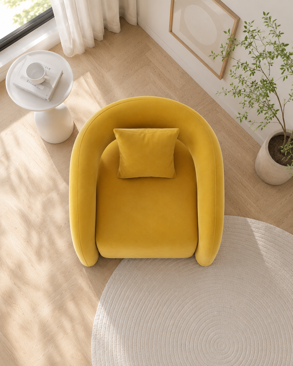 Solaire Flannel Lounge Chair