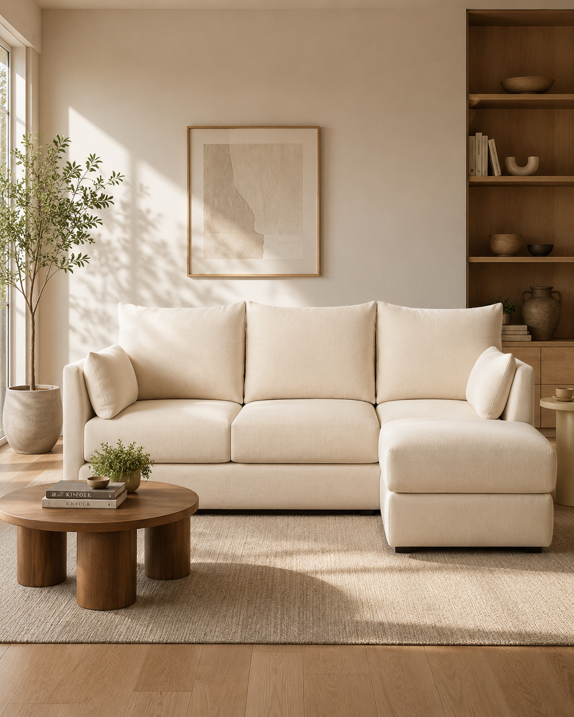 Hartwell Fabric L Shaped Sofa