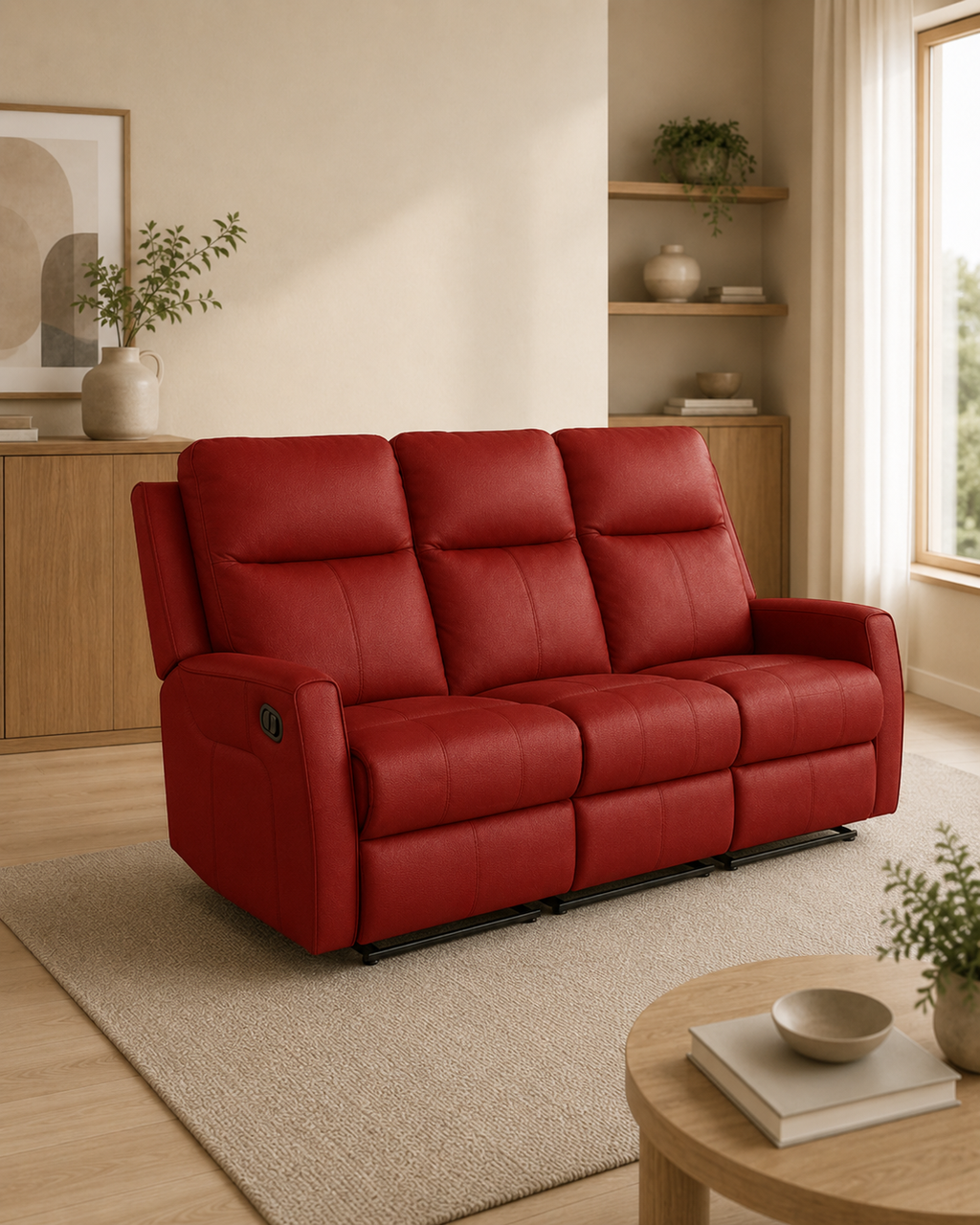 Mayfair Genuine Leather Recliner Sofa