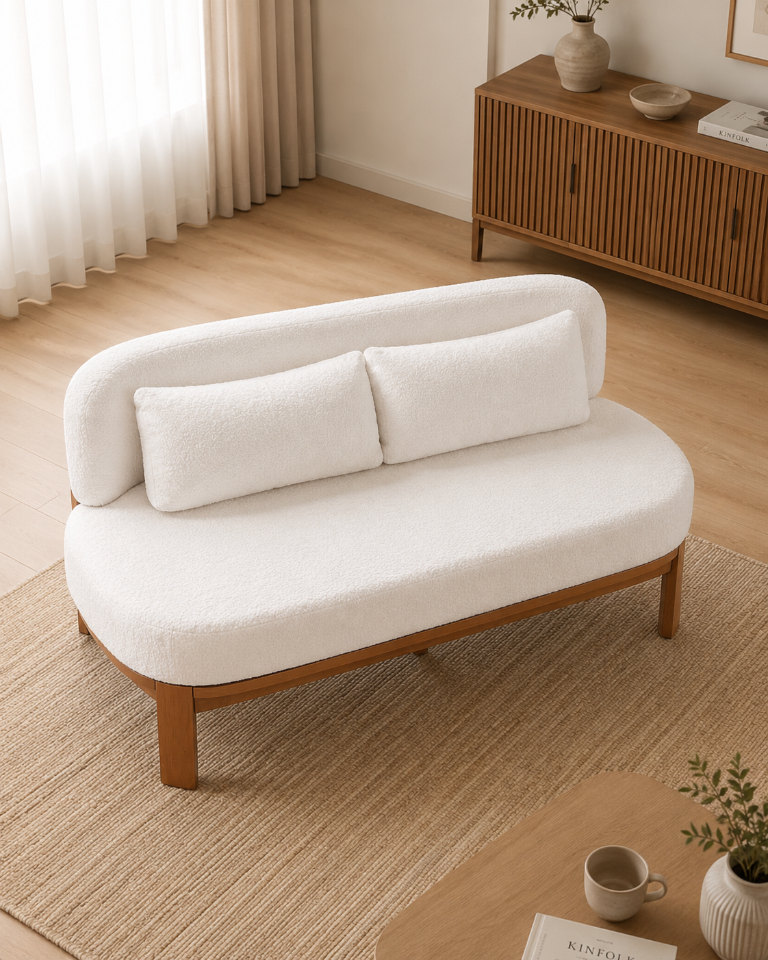 Olea Wooden Storage Sofa