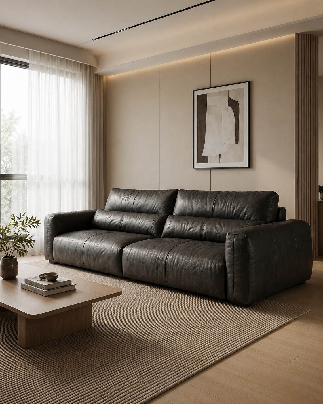 Calder Leather Sofa