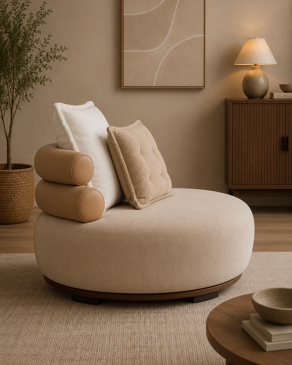 Ilyra Fabric Lounge Chair