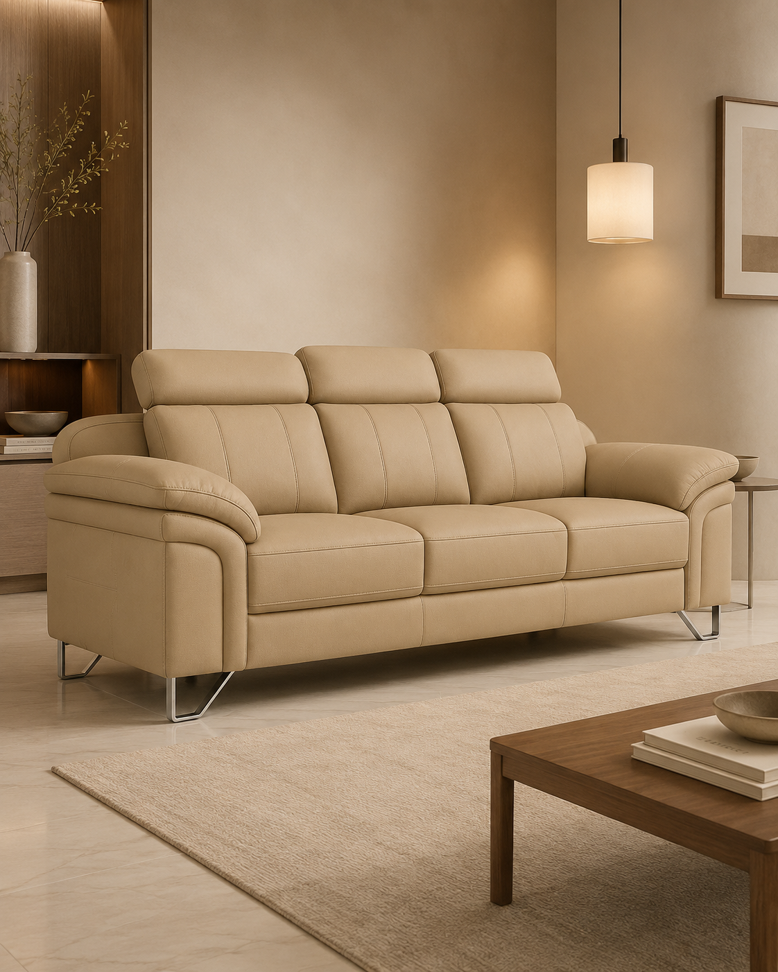 Moreland Genuine Leather Sofa