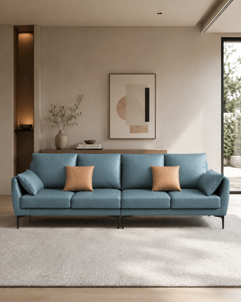 Hadleigh Leathaire Sofa (4 Seater)