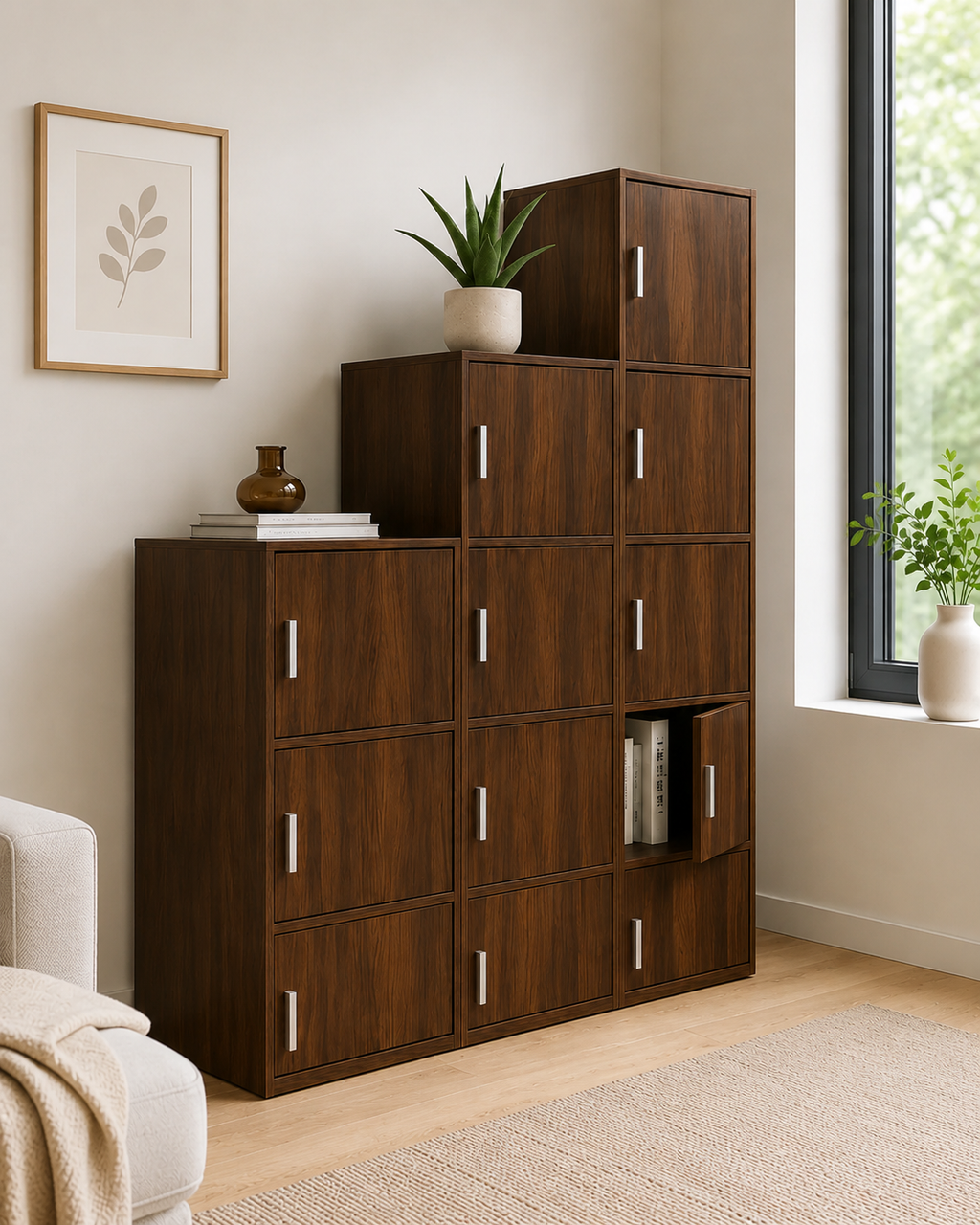Vesper Walnut Storage Cabinet