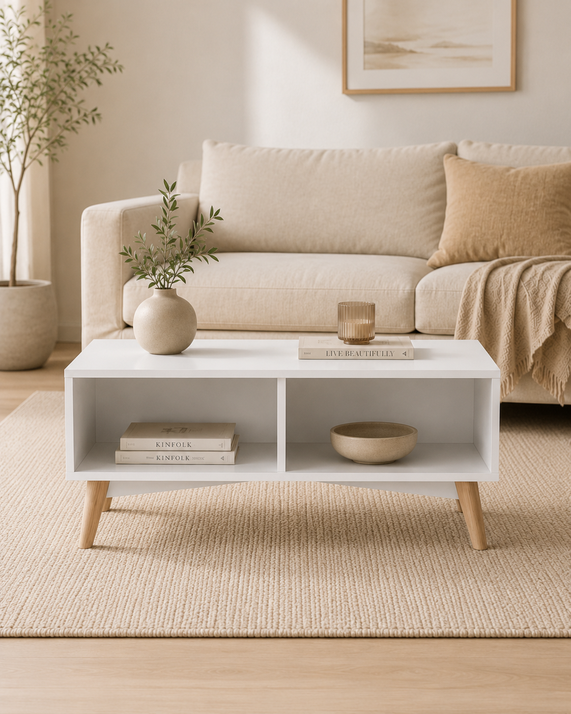 Eira White Coffee Table