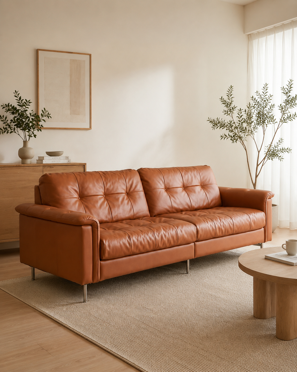 Emrys Leather Sofa