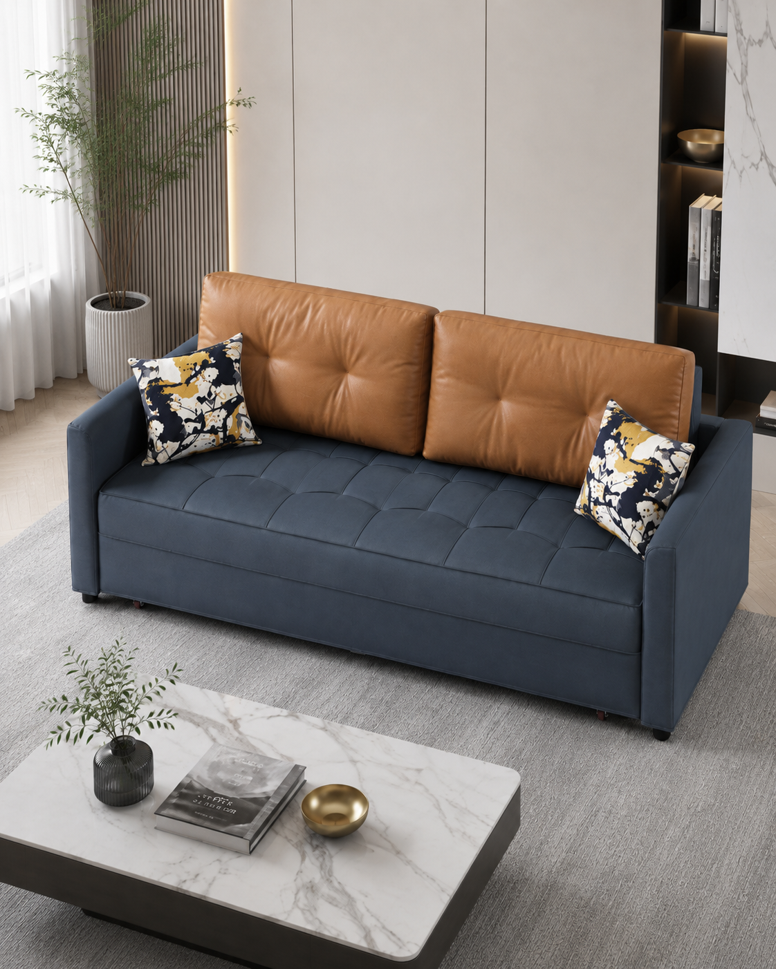 Briselle Leathaire Sofa Bed