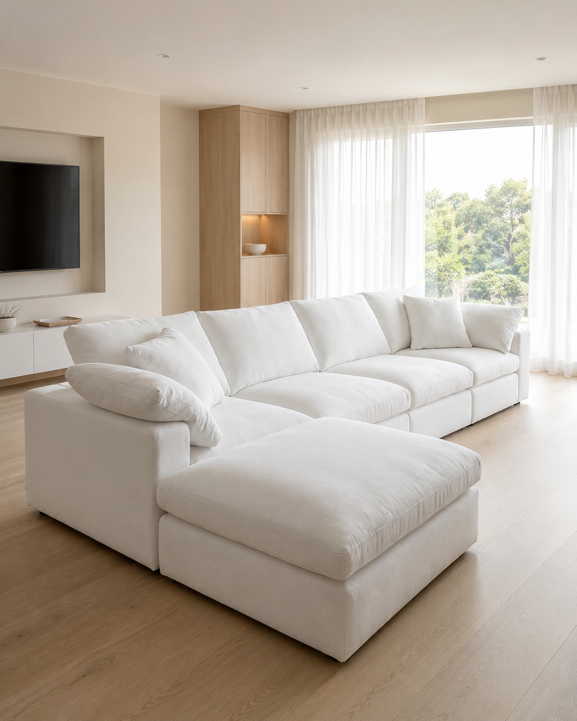 Liora Fabric Sectional Sofa