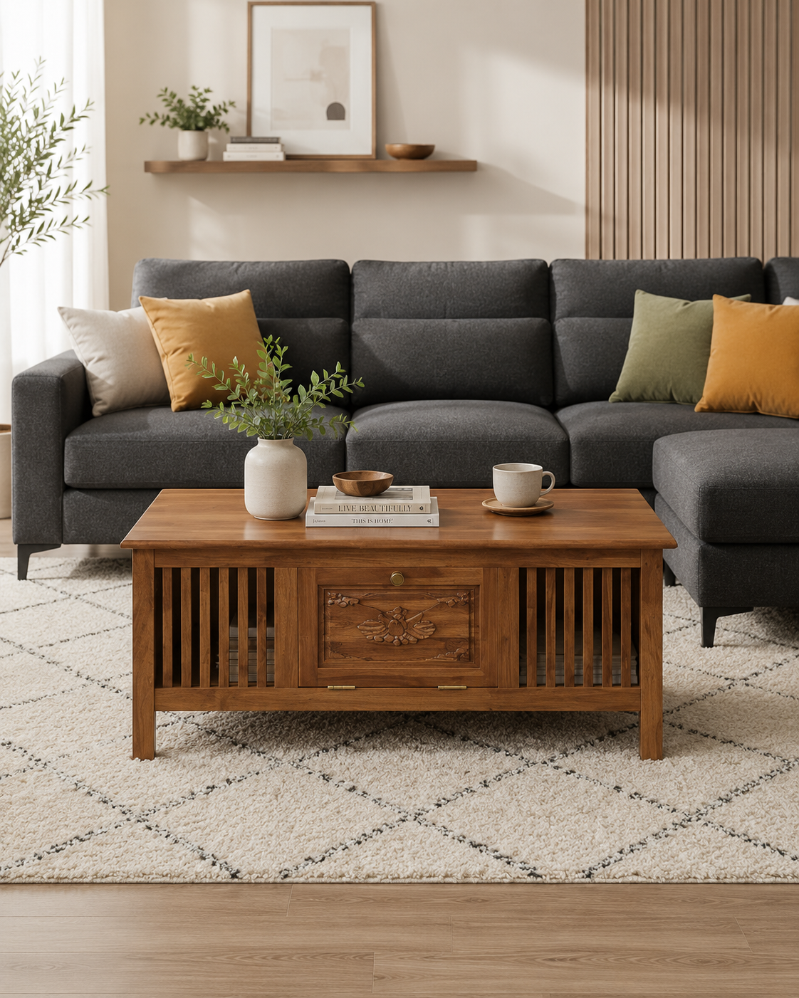 Ceylon Teak Coffee Table