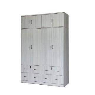 Megafurniture | Dennie 5ft White Wash Open Door Wardrobe | Open Door Wardrobe