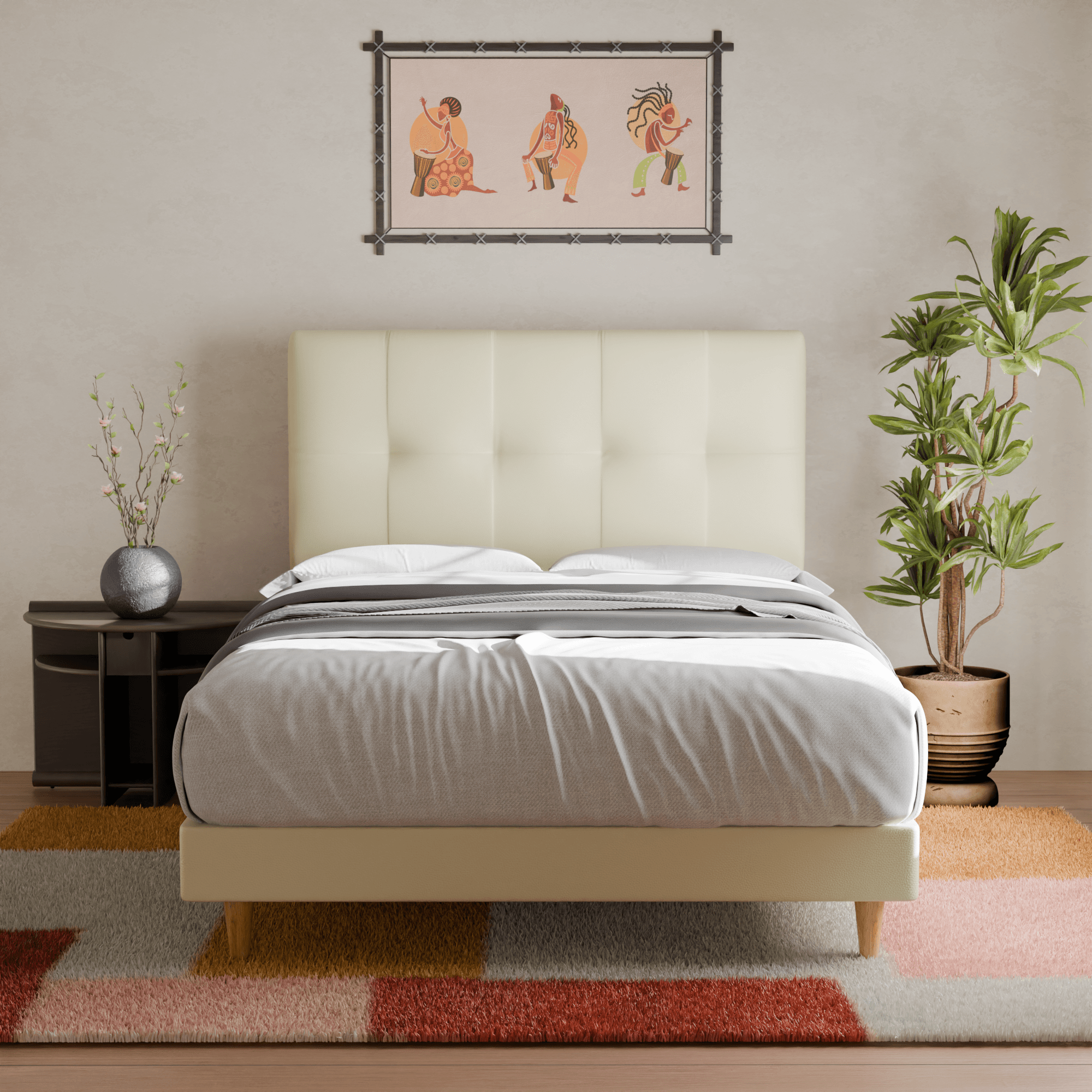 Megafurniture | Devon Faux Leather Bed Frame | Bed