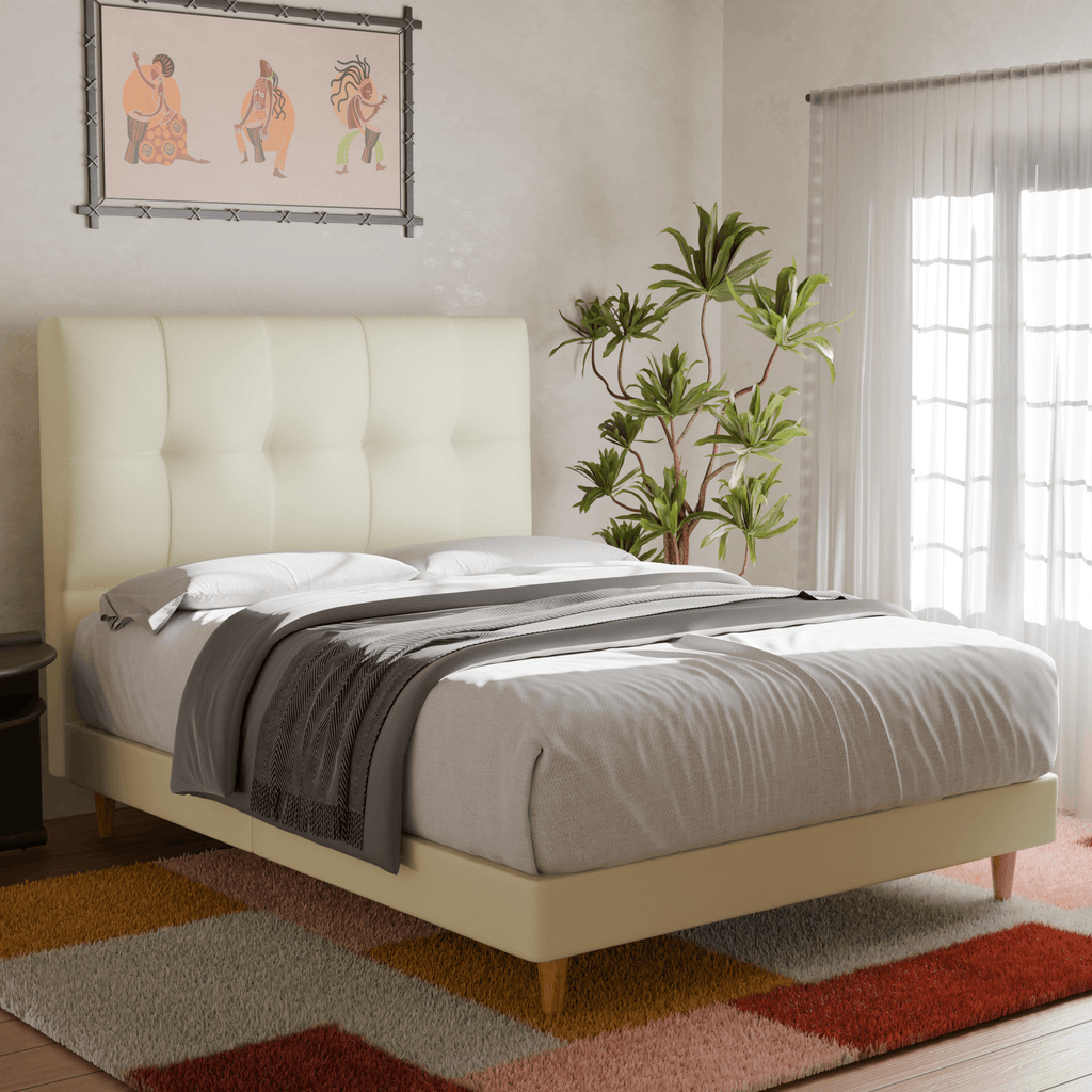 Megafurniture | Devon Faux Leather Bed Frame | Bed
