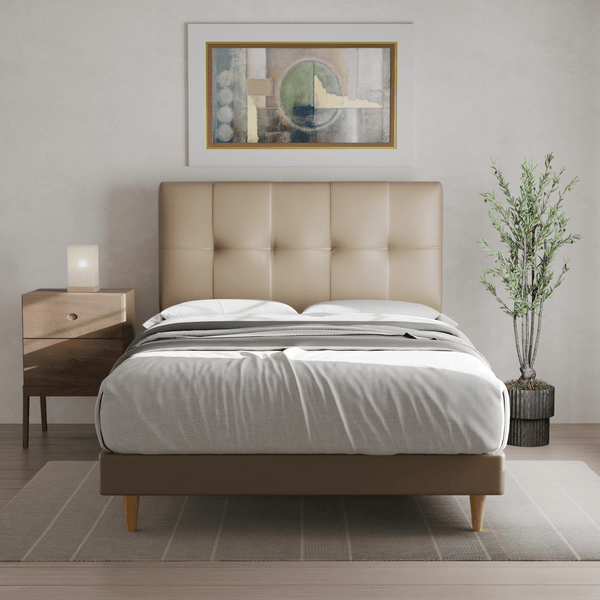 Megafurniture | Devon Faux Leather Bed Frame | Bed