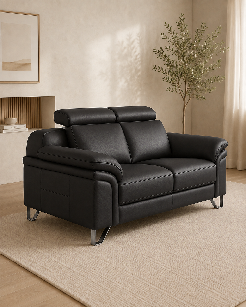 Vantor Faux Leather Sofa