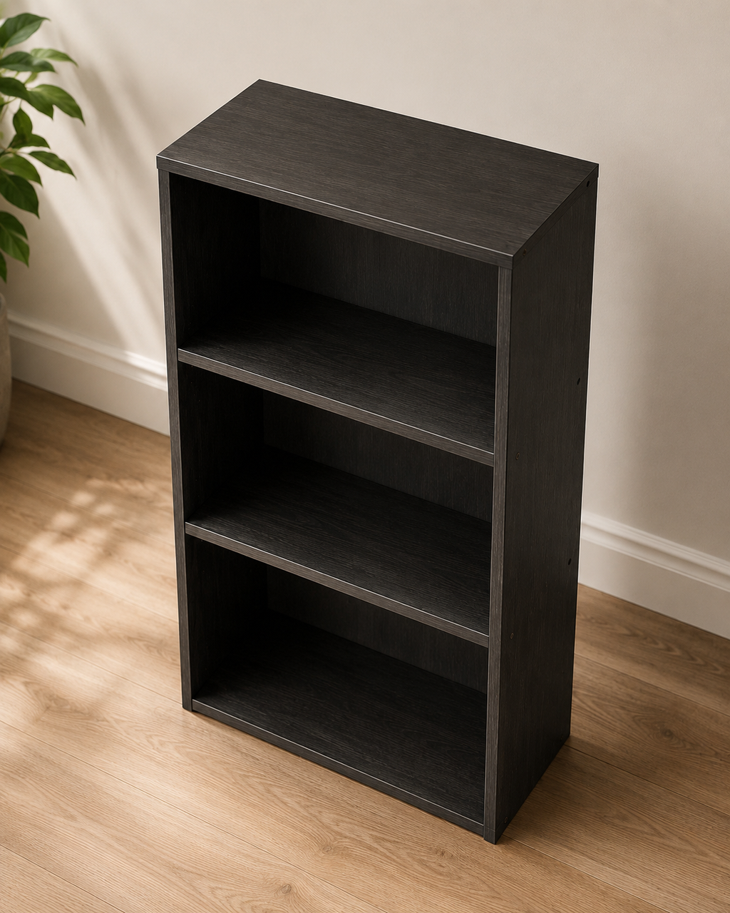Asher Walnut Open Bookshelf