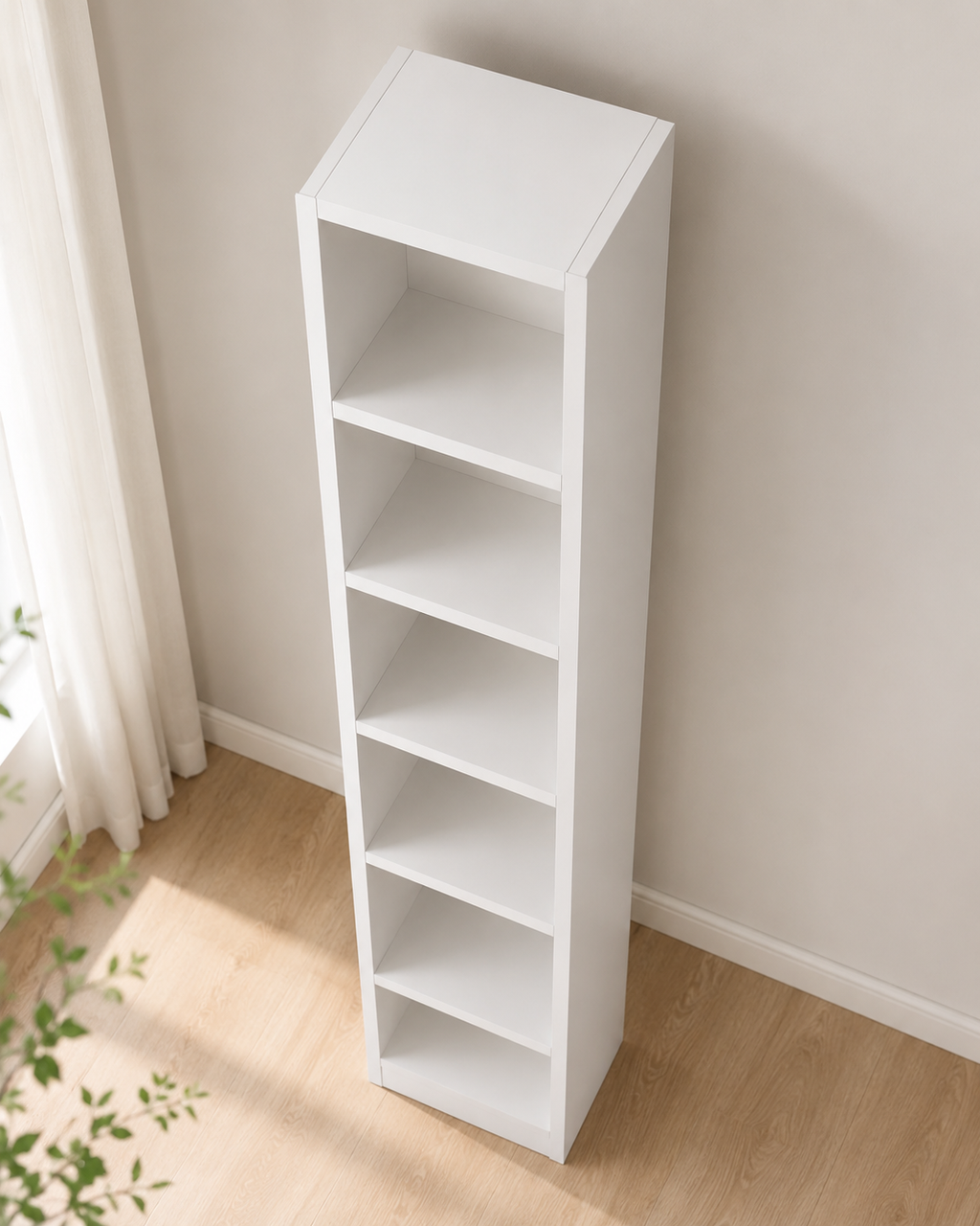 Alba White Open Bookshelf