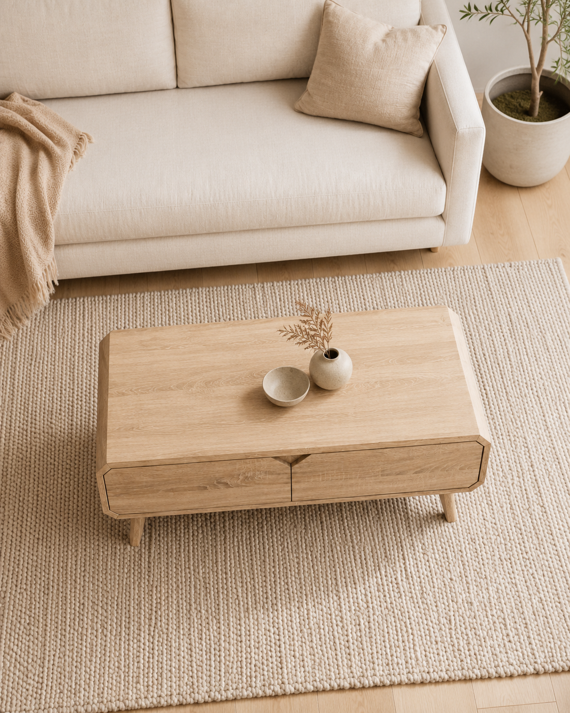 Tova Wooden Storage Coffee Table