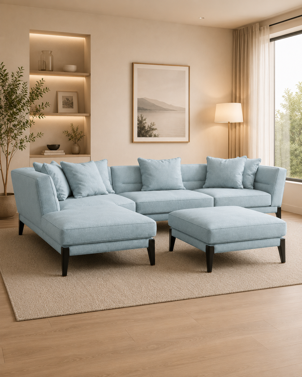 Ainsworth Fabric Chaise Sofa