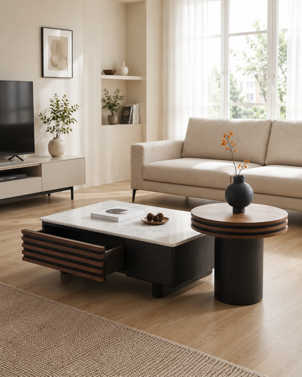 Mika Stone Coffee Table
