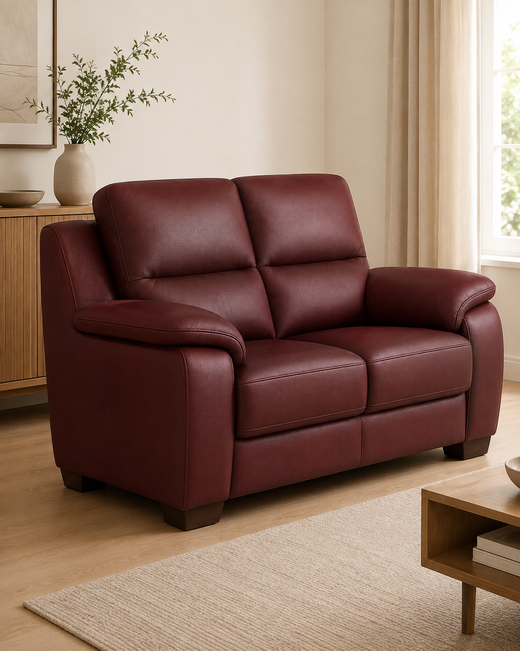 Somerby Faux Leather Sofa