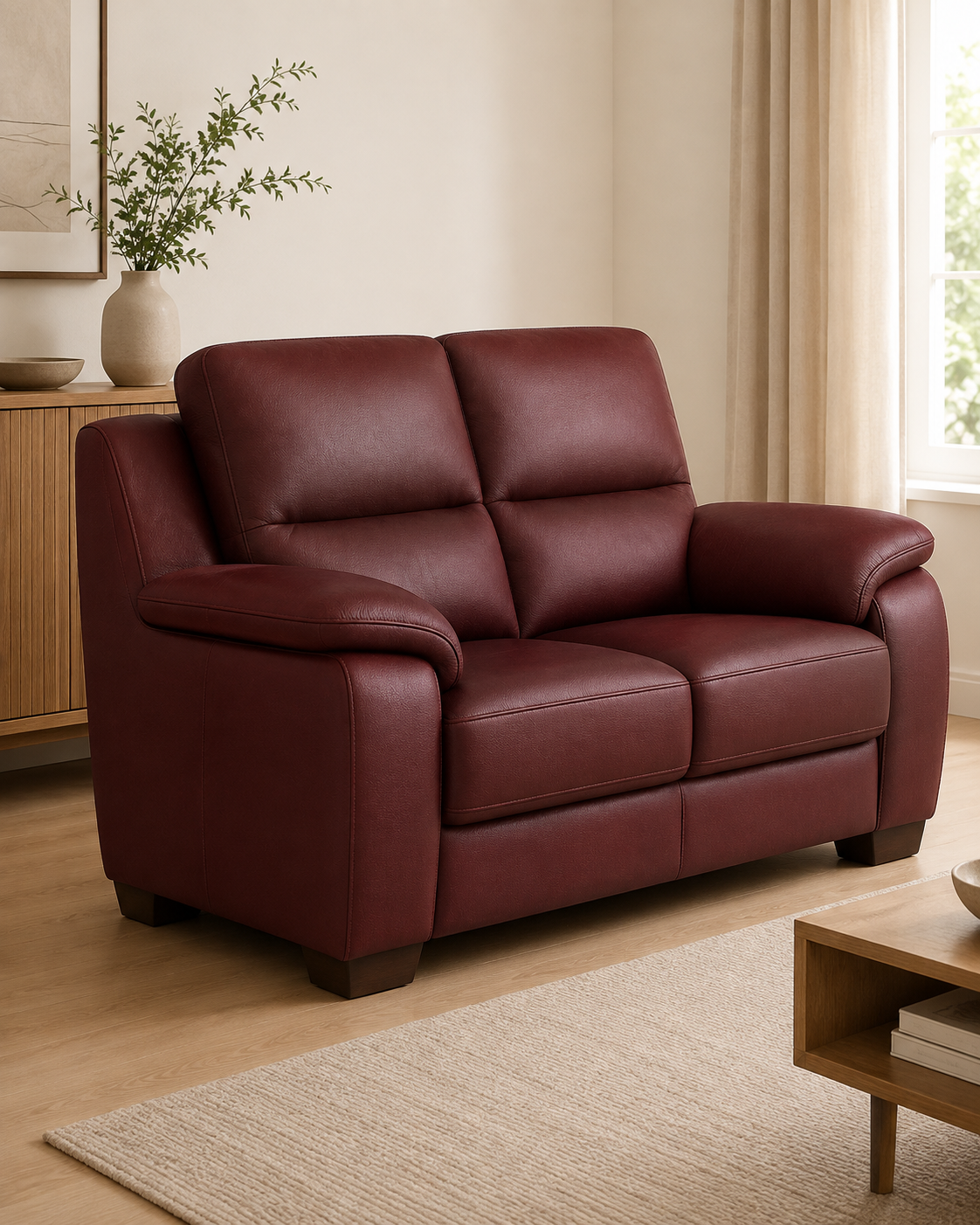 Somerby Faux Leather Sofa