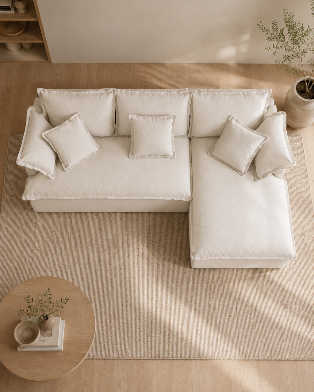 Elvara Fabric Sectional Sofa