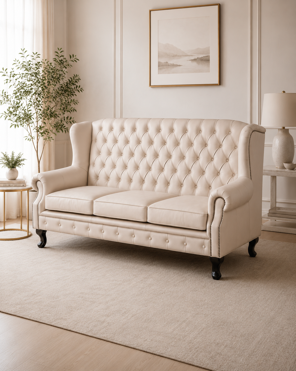 Rothwell Genuine Leather Highback Sofa
