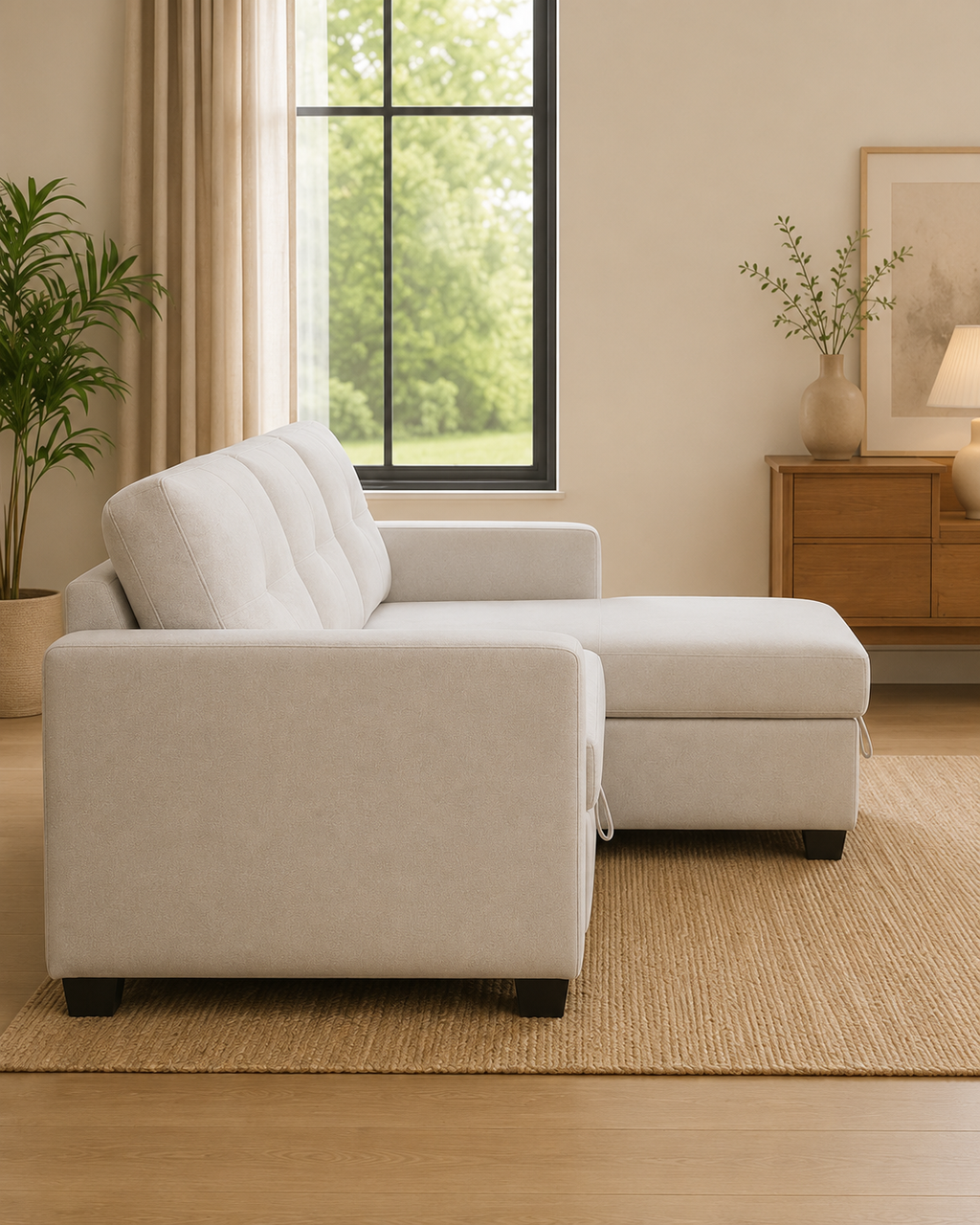 Rhea Fabric Storage Sofa Bed