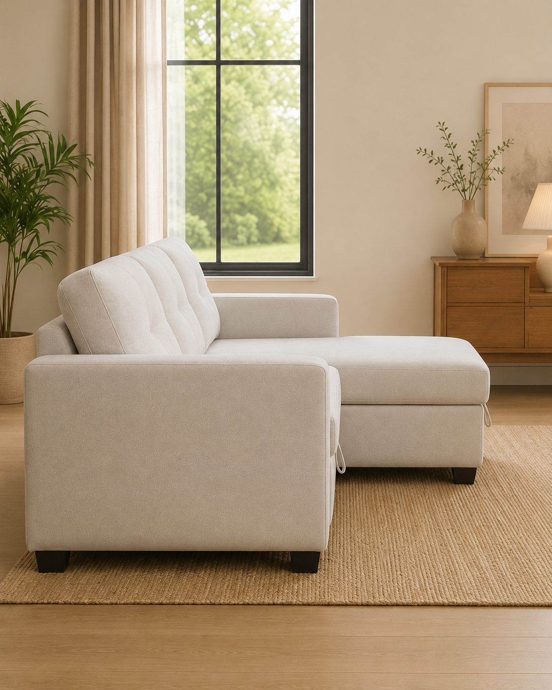 Rhea Fabric Storage Sofa Bed
