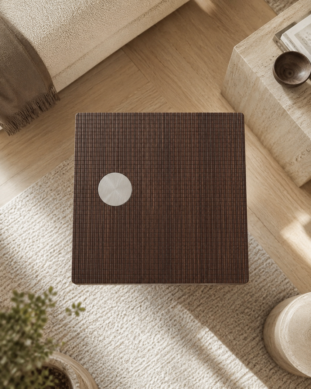 Evren Walnut Side Table