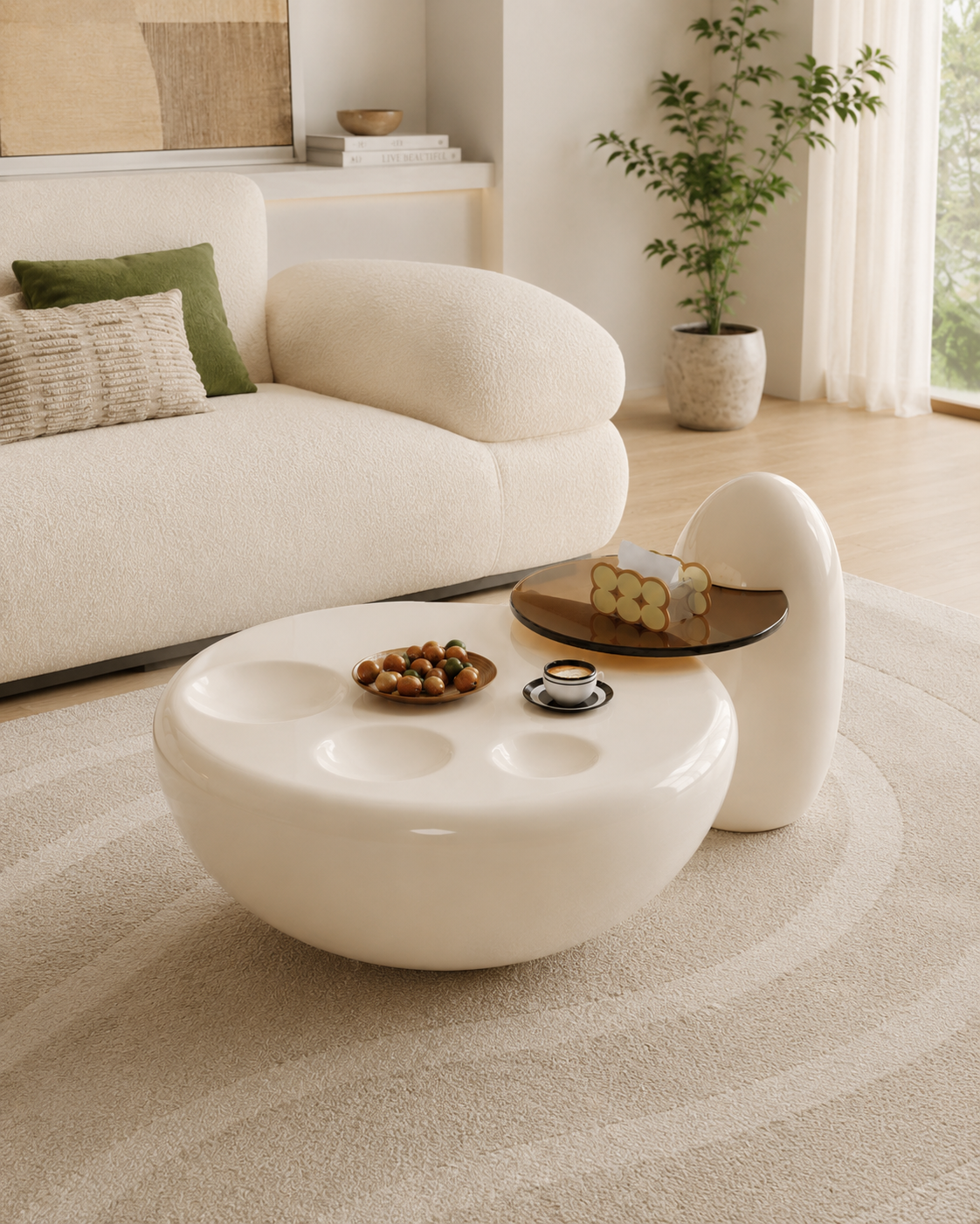 Aurelle Sculptural Coffee Table