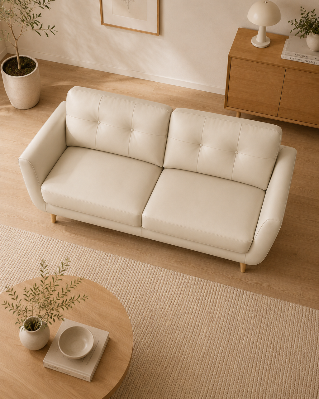 Eversley Genuine Leather Sofa