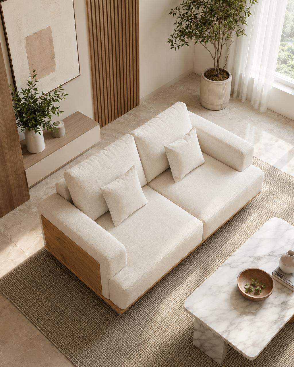 Cedar Fabric Sofa
