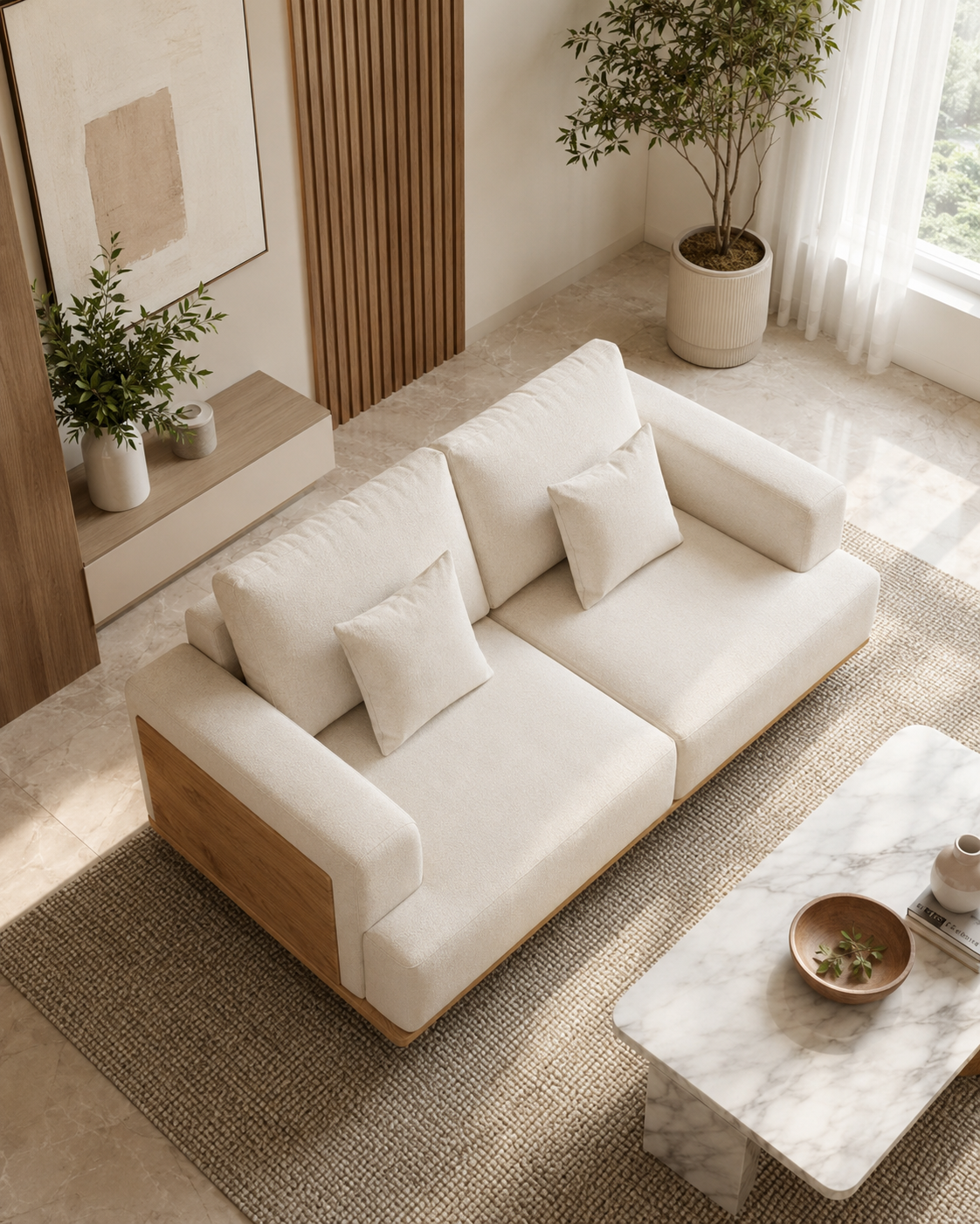 Cedar Fabric Sofa