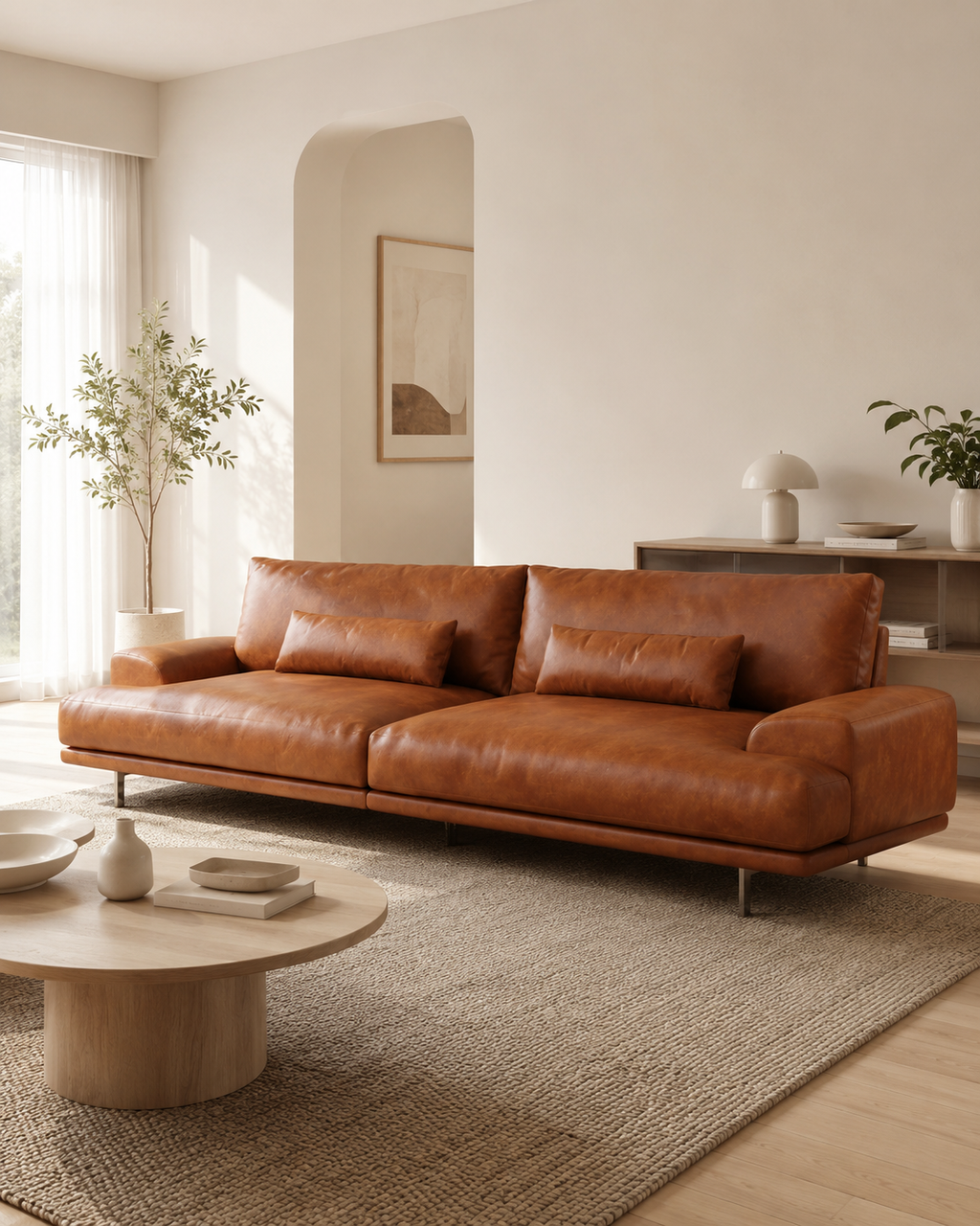 Soraya Leather Sofa