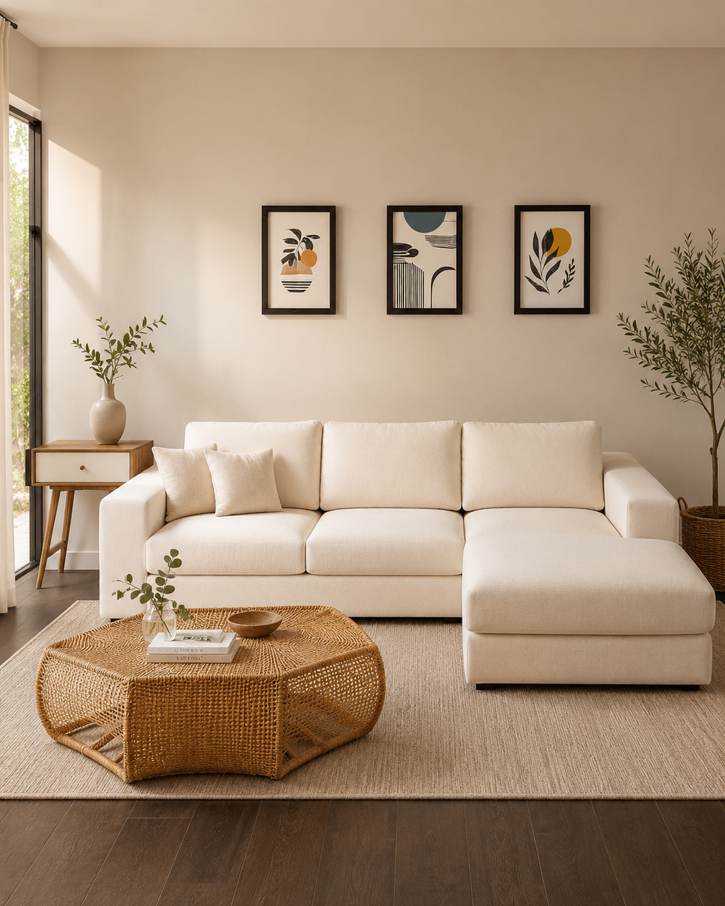 Alvere Fabric Sectional Sofa