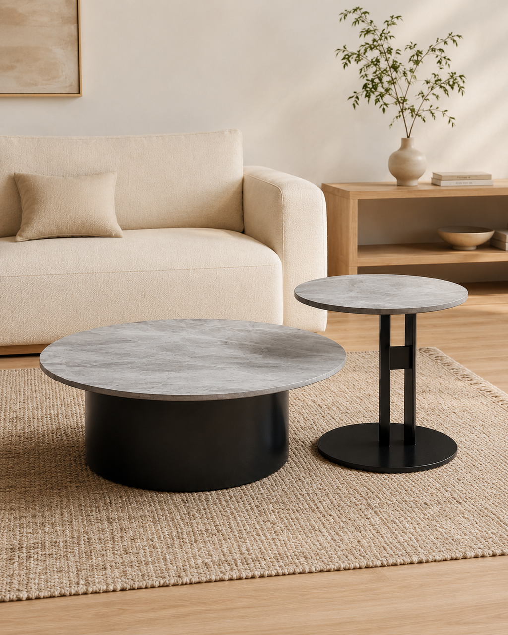 Elara Sintered Stone Nesting Coffee Table
