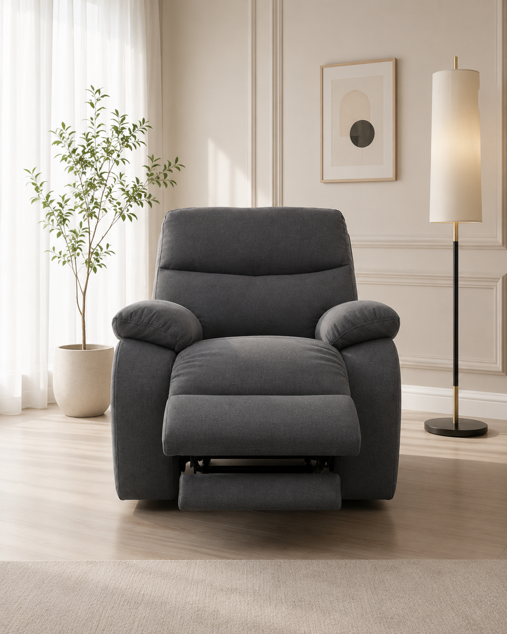 Hollis Fabric Recliner Sofa