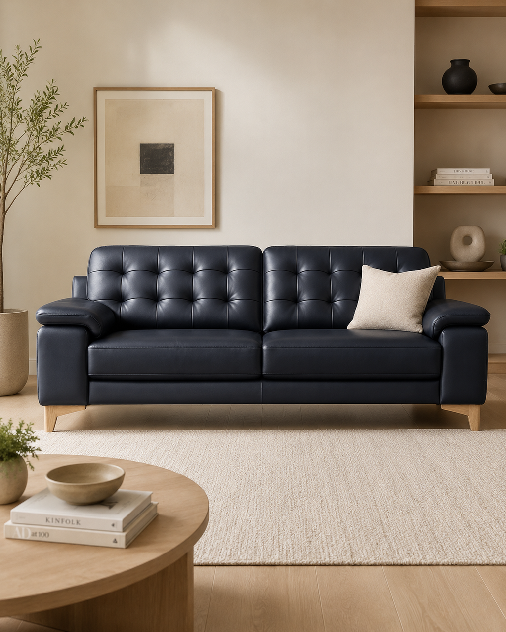 Claremont Genuine Leather Sofa