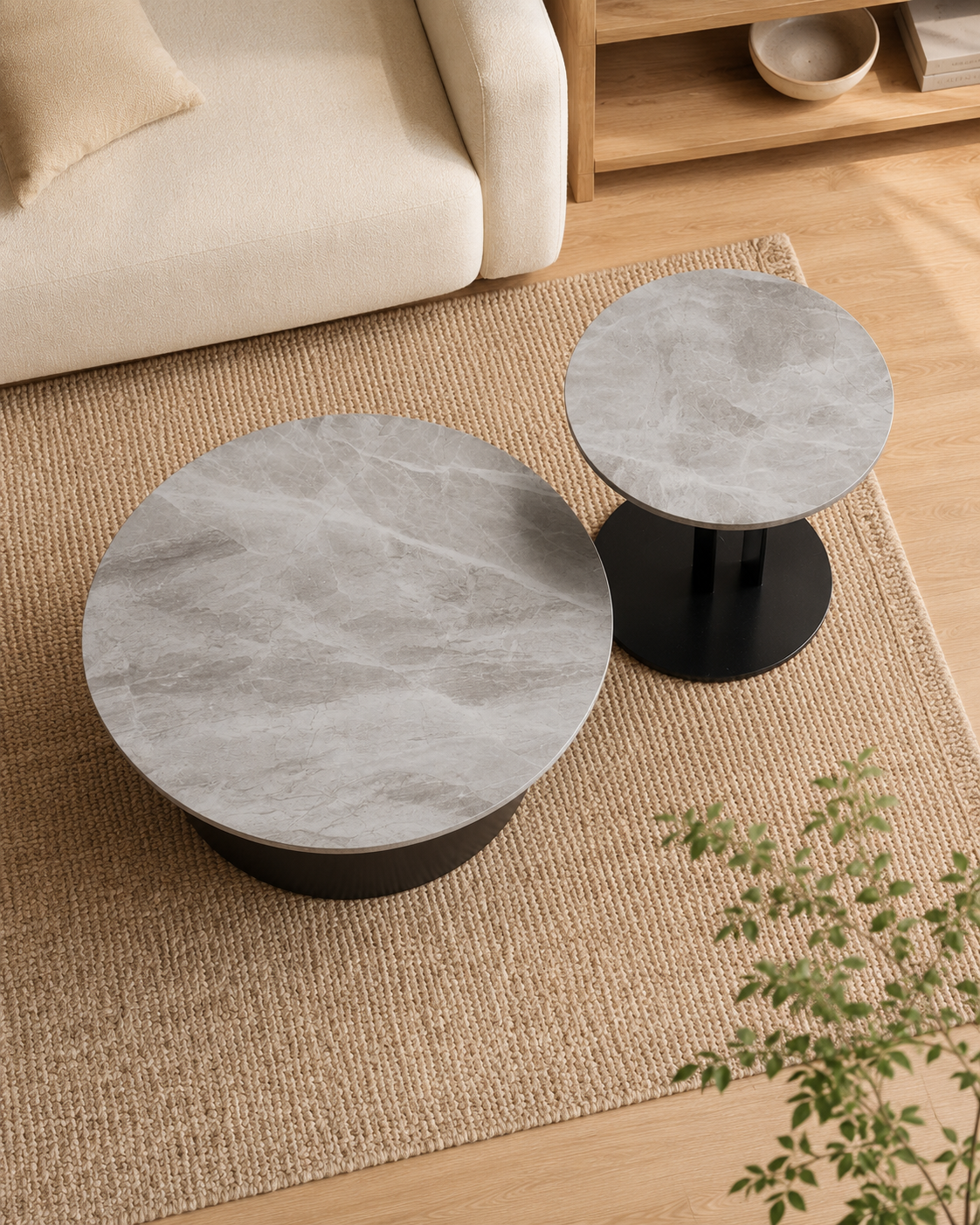 Elara Sintered Stone Nesting Coffee Table