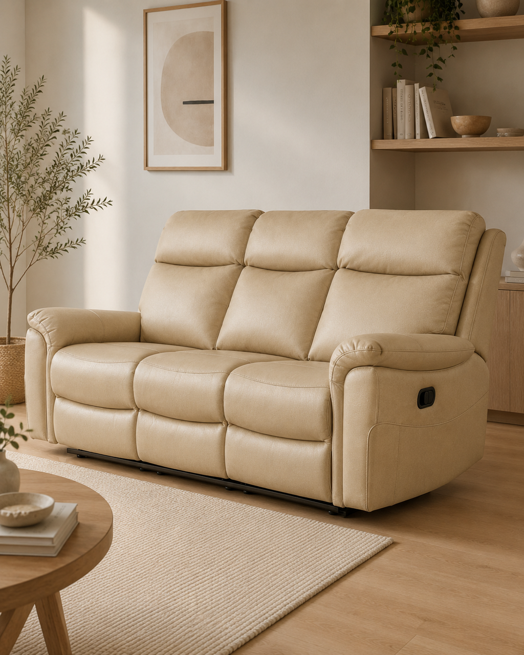 Winchester Genuine Leather Recliner Sofa