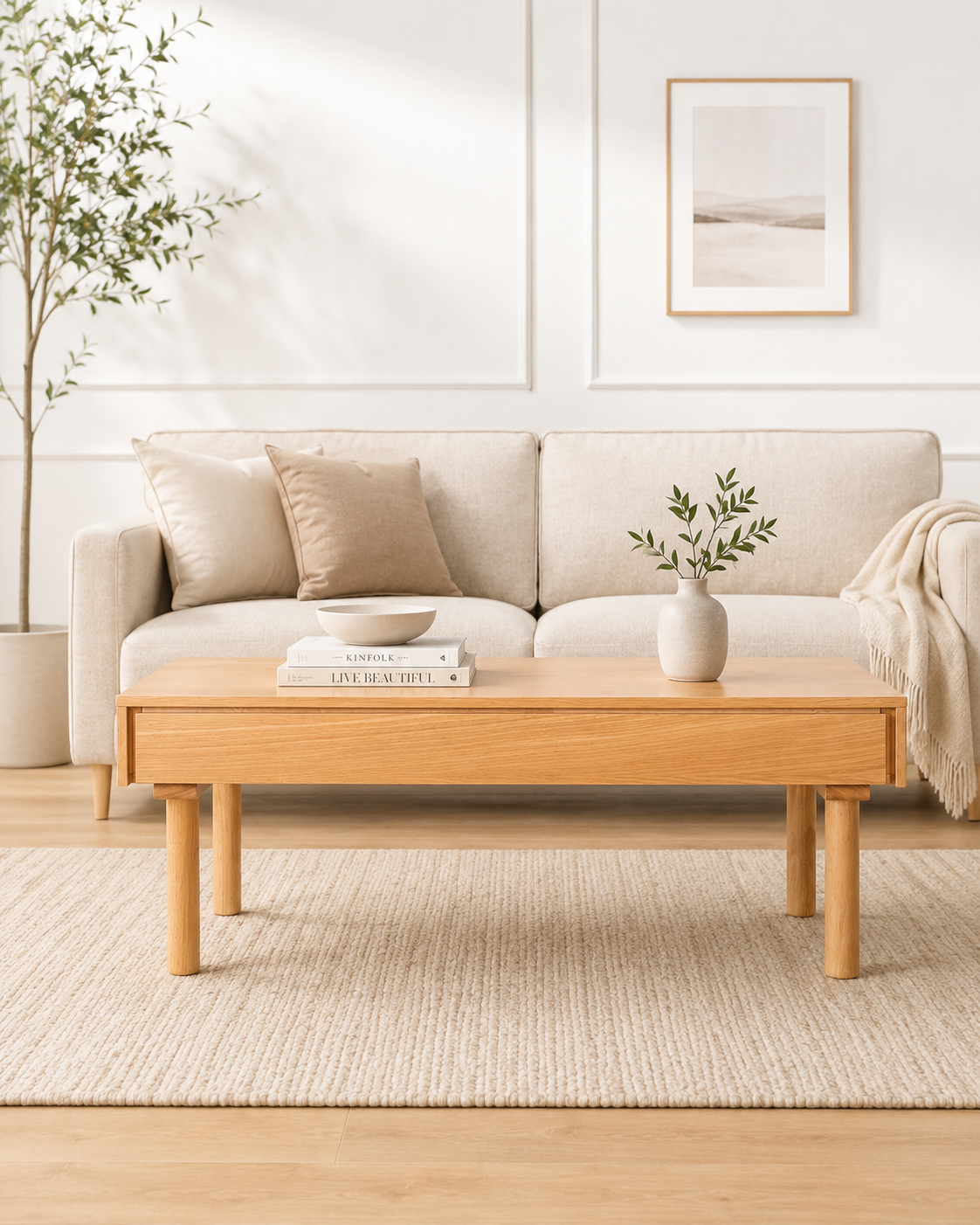 Auri Wooden Coffee Table
