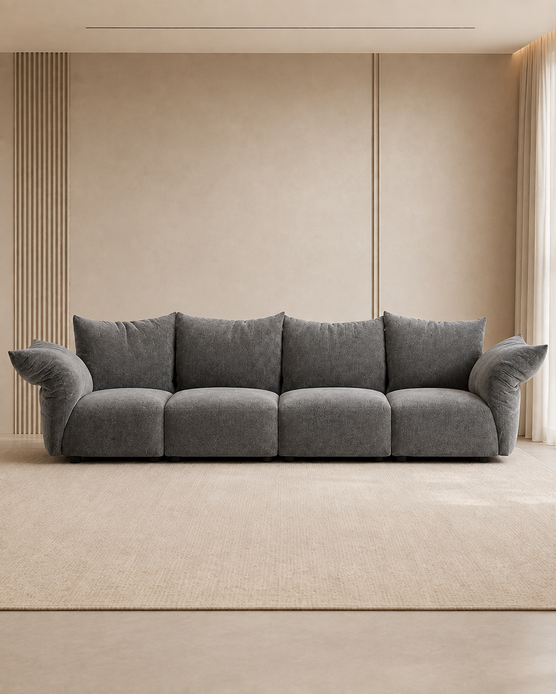 Hatherley Velvet Corner Sectional Sofa