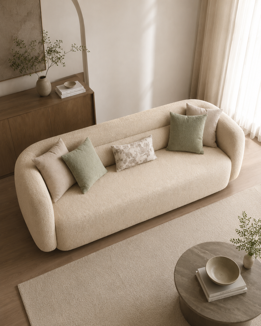Cavelle Teddy Fabric Sofa