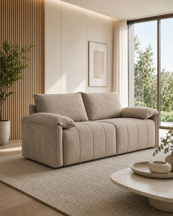 Briar Fabric Adjustable Armrest Sofa